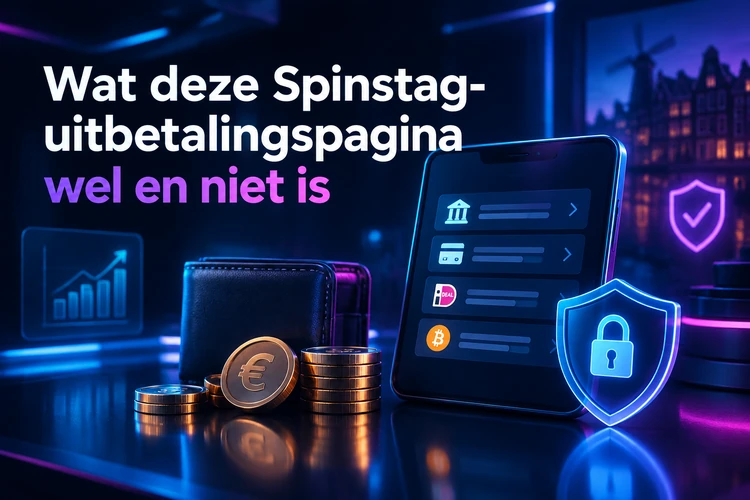 Wat deze Spinstag-uitbetalingspagina wel en niet is